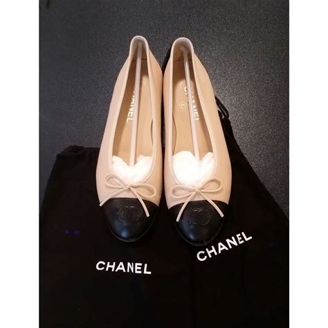 are chanel ballet flats comfortable|chanel beige black ballerina flats.